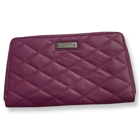 Jessica Simpson Handbags - Jessica simpson quilted wallet clutch purple